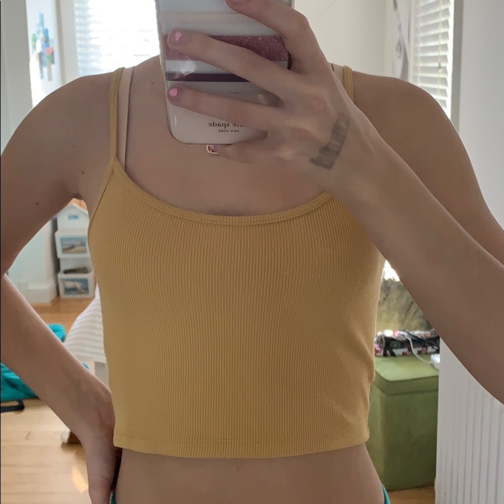 Yellow brandy tank top